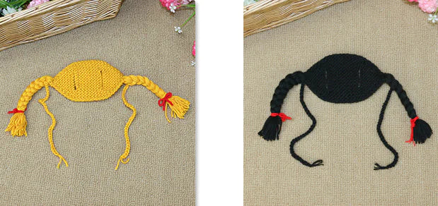 Cat Hat with Braids and Head Accessories